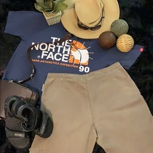 🚨 Columbia Taupe Green Cropped Cargo Capris Sz M